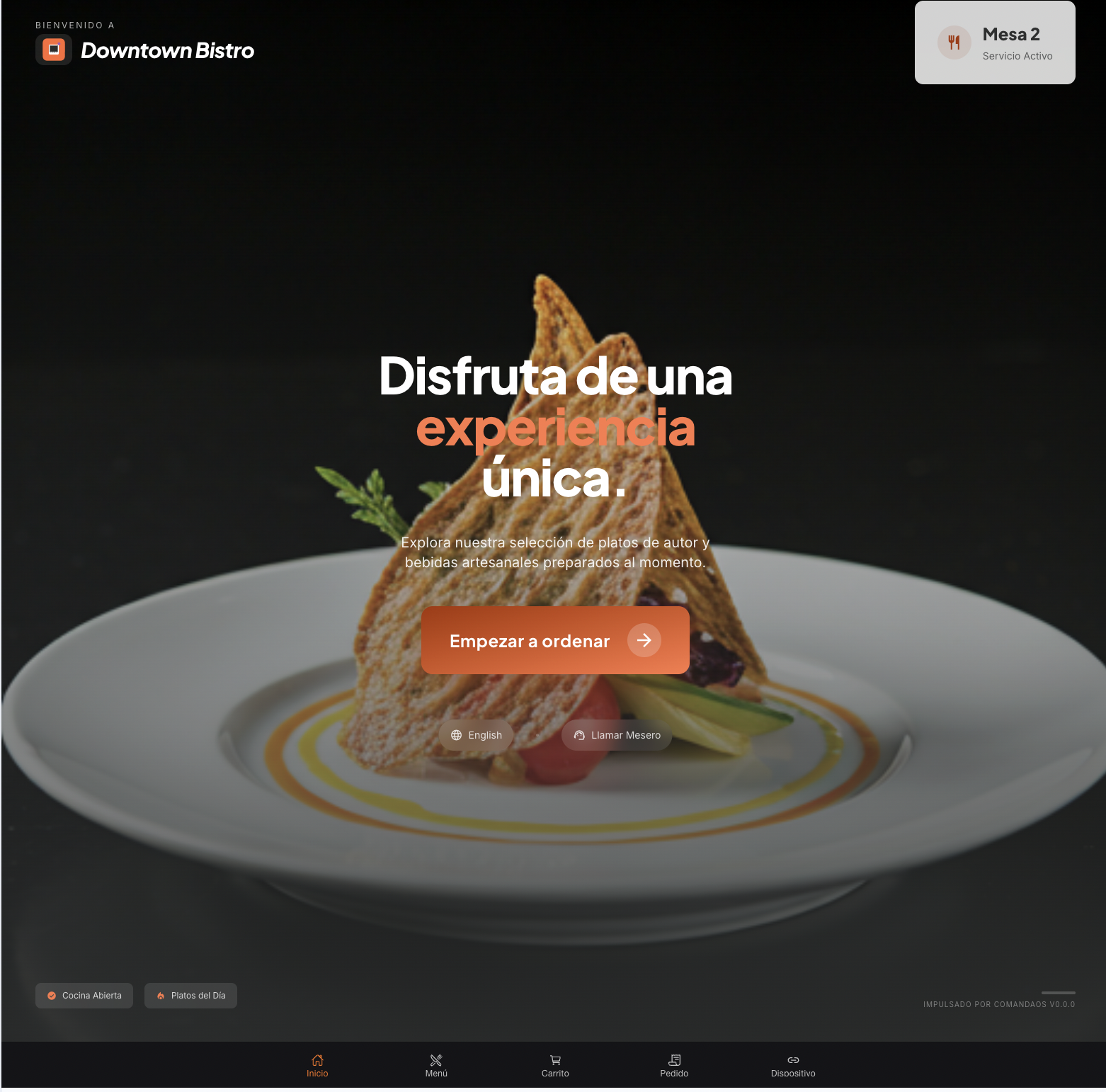 Home de la Table App